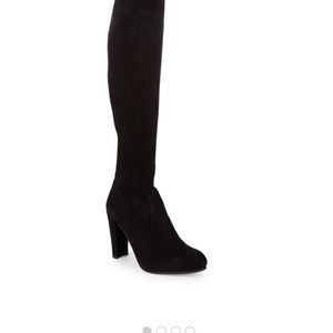 STUART WEITZMAN. Highland Black Suede OTK boots